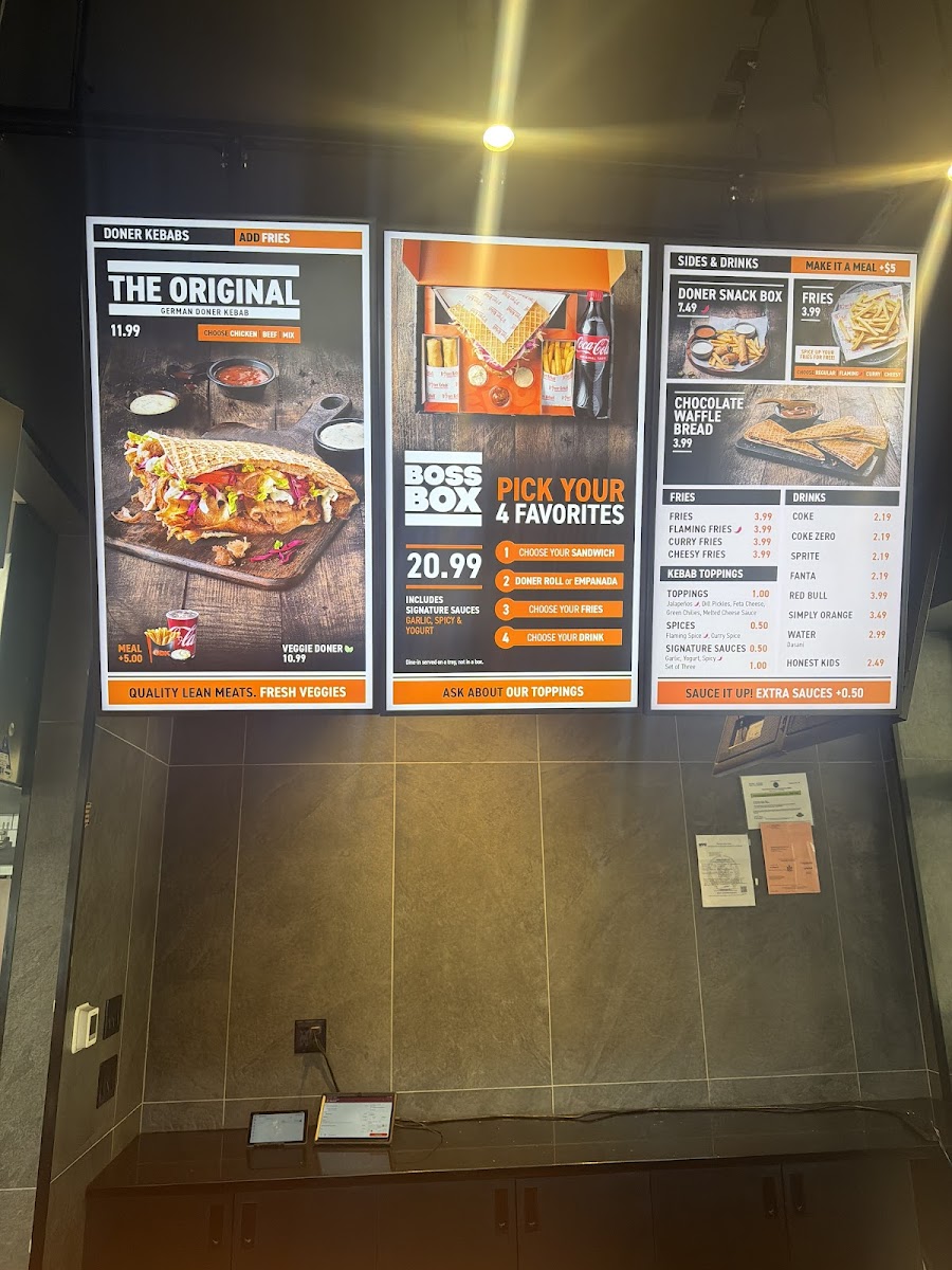 German Doner Kebab Photo Menu 2