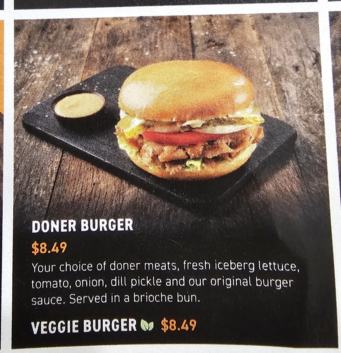 German Doner Kebab Photo Menu 6