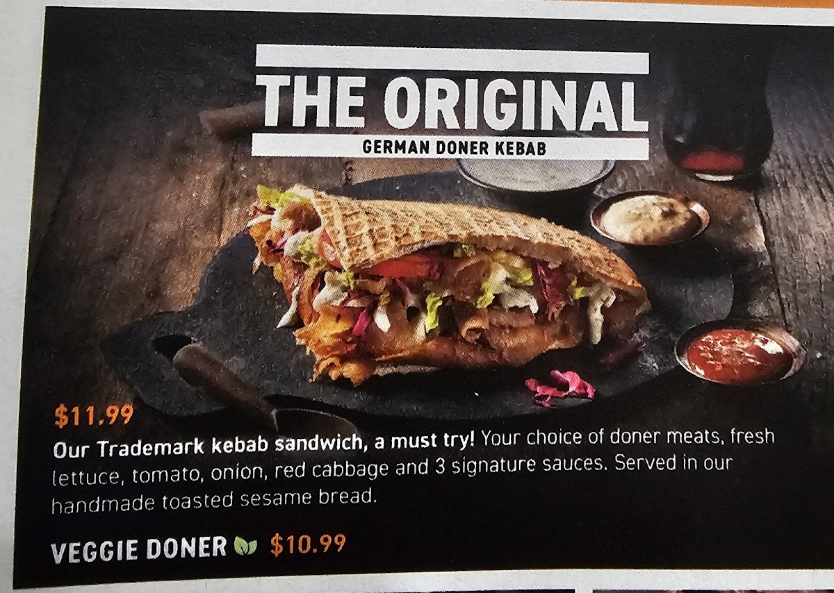 German Doner Kebab Photo Menu 7