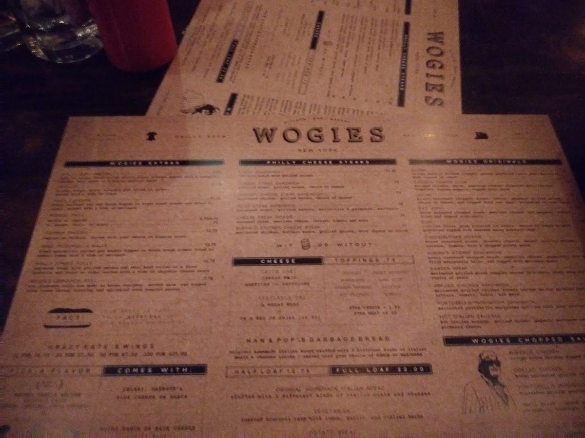 Wogies Bar & Grill, FIDI Photo Menu 10