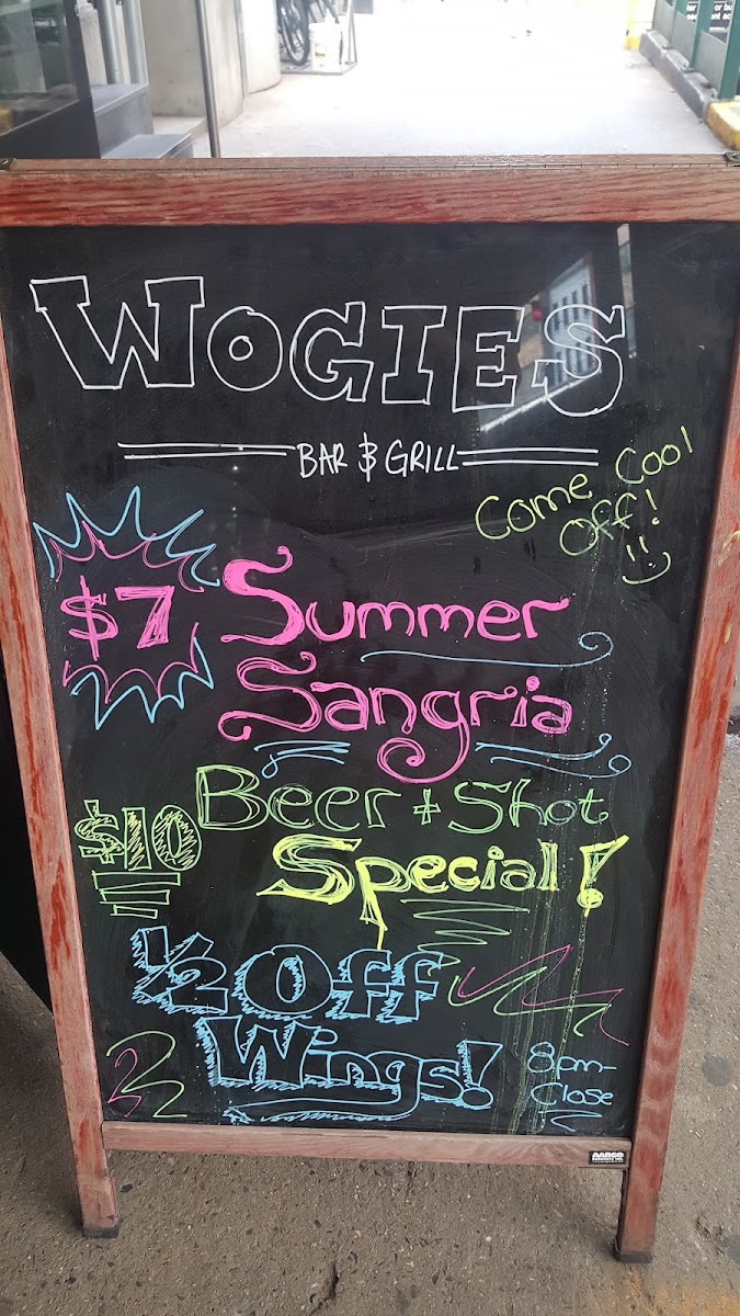 Wogies Bar & Grill, FIDI Photo Menu 5