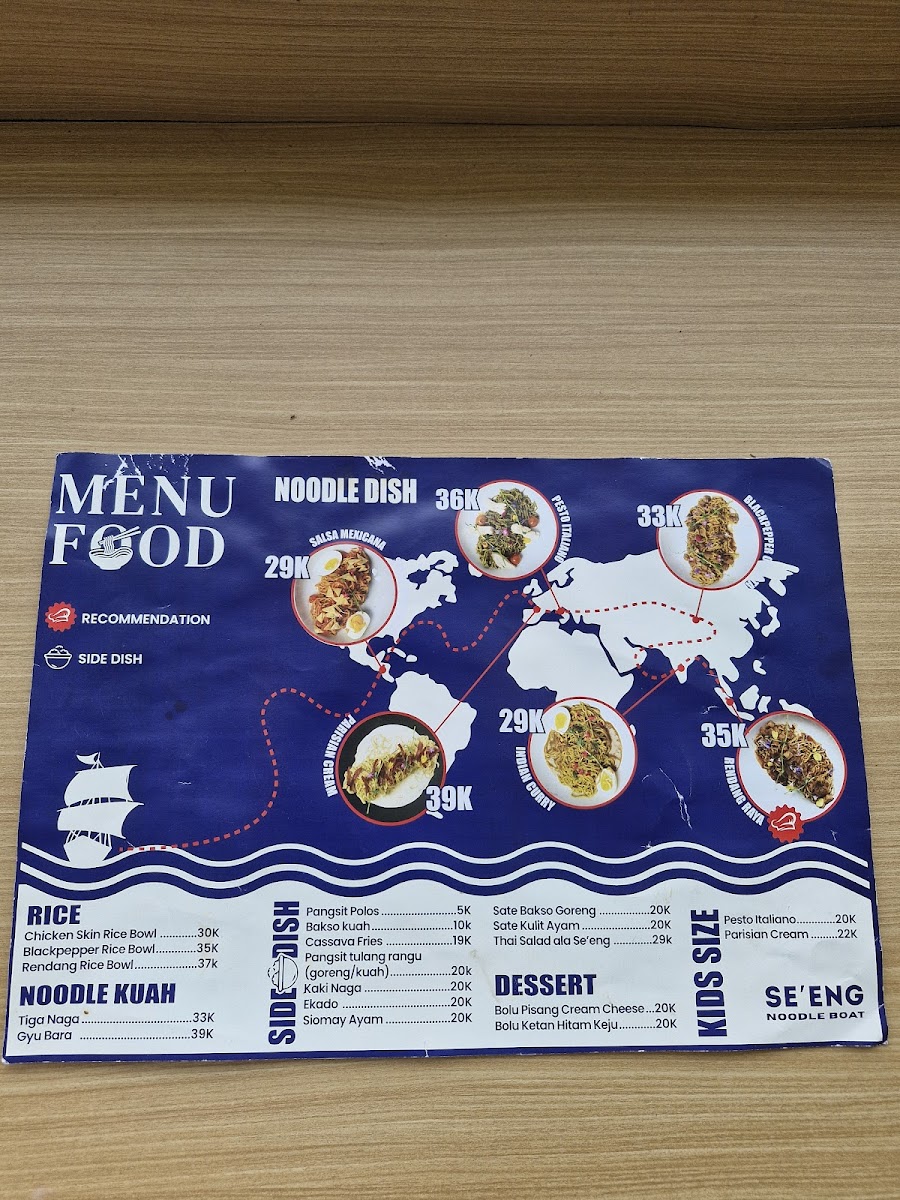 Se'eng Noodle Boat Photo Menu 3