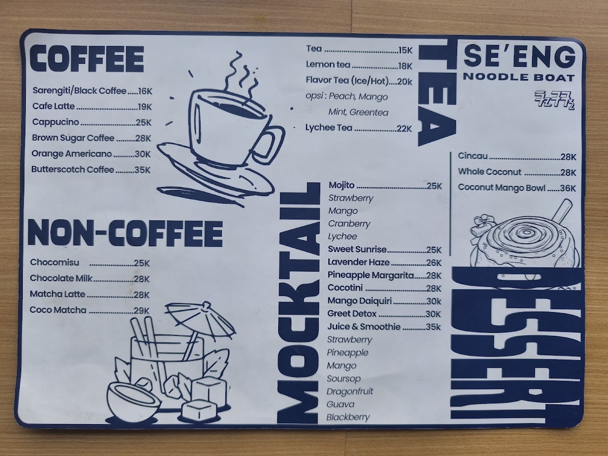 Se'eng Noodle Boat Photo Menu 5
