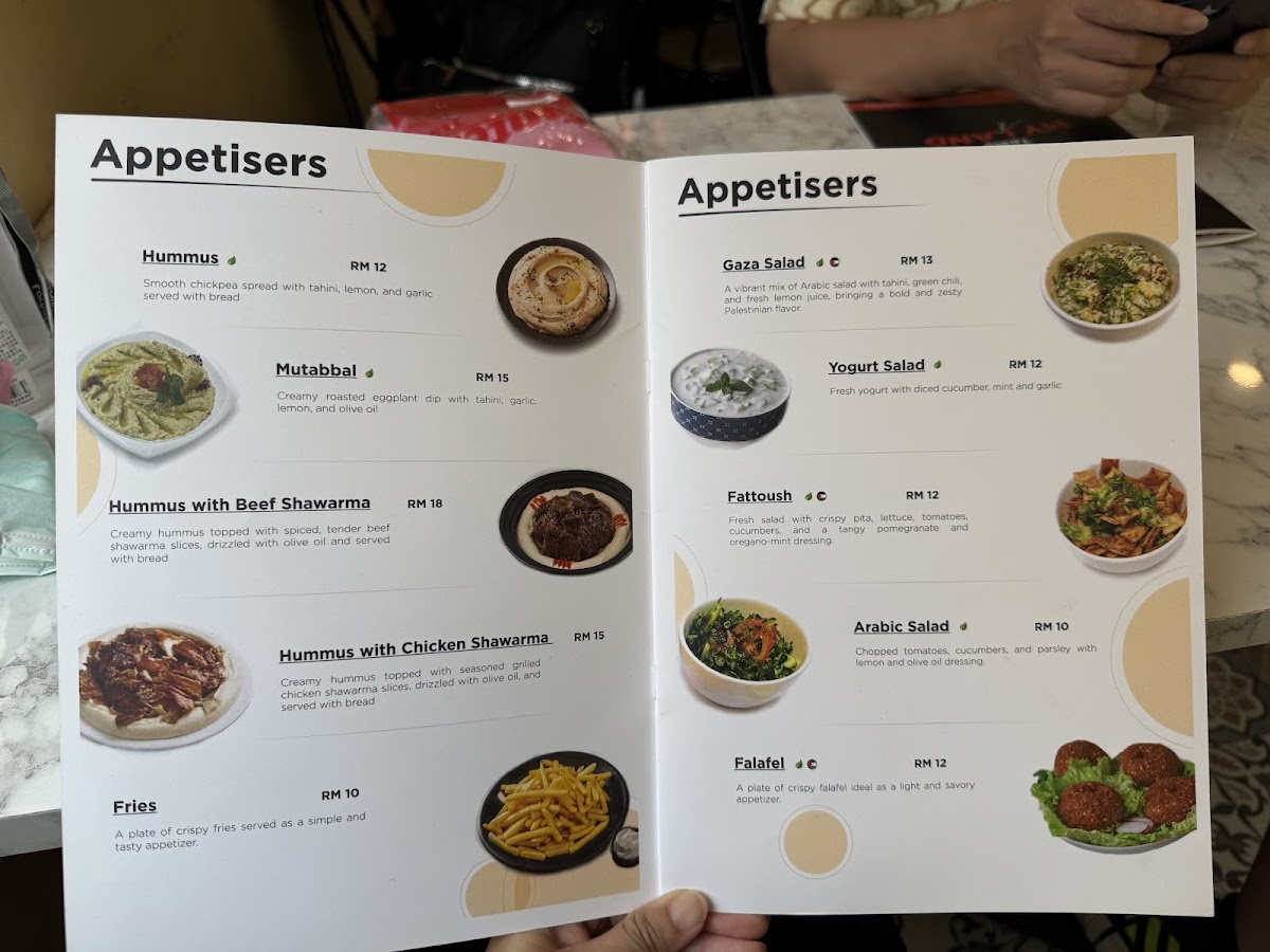 Palestinian Chef Restaurant (Kg. Baru) Photo Menu 2