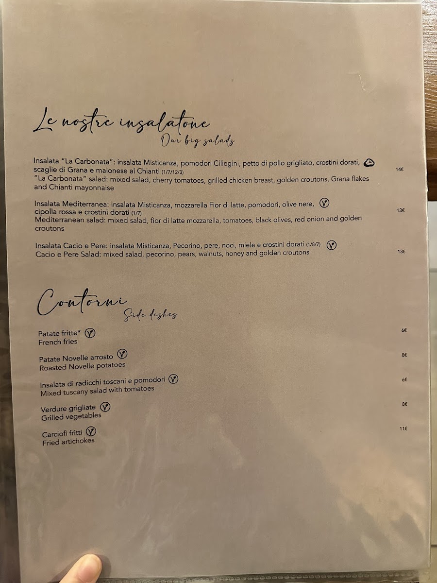 La Carbonata Ristorante via Cavour Photo Menu 1