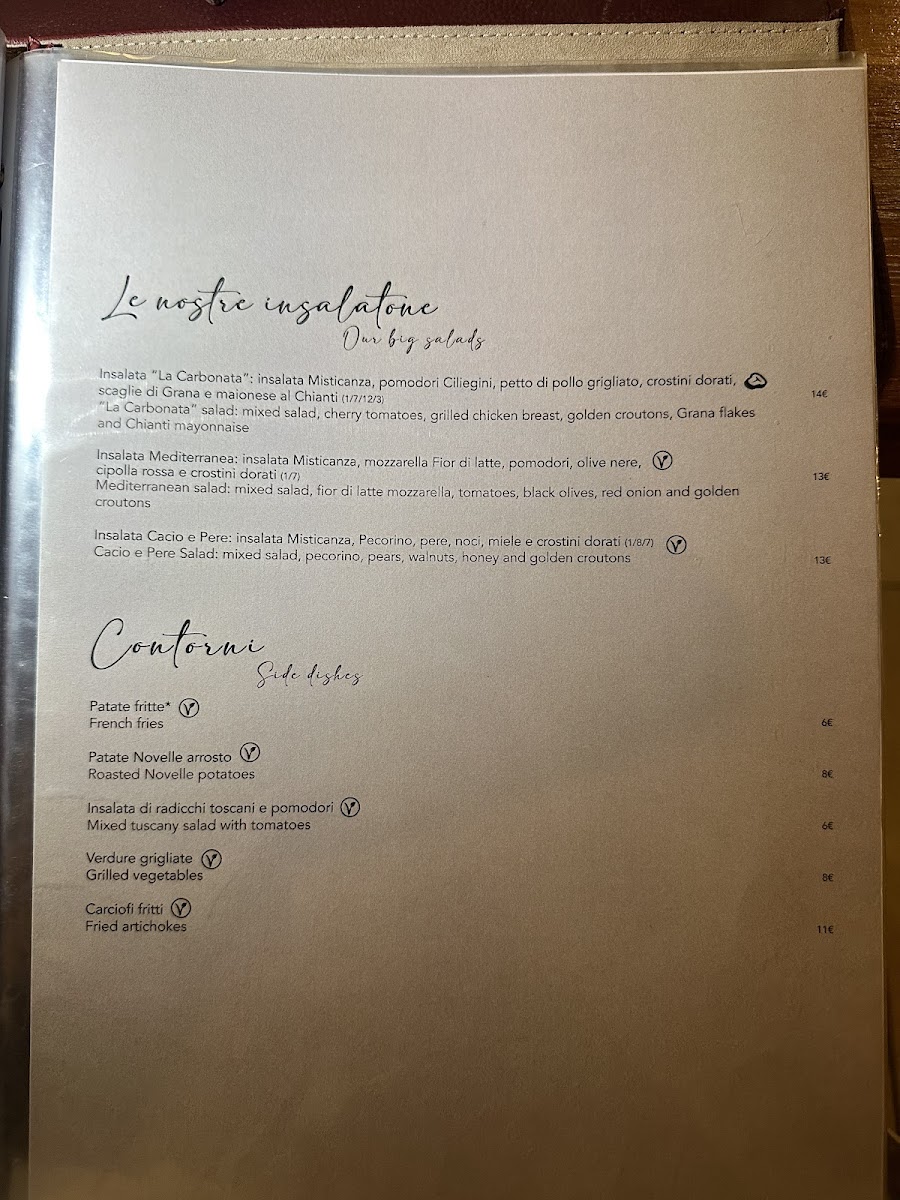 La Carbonata Ristorante via Cavour Photo Menu 9