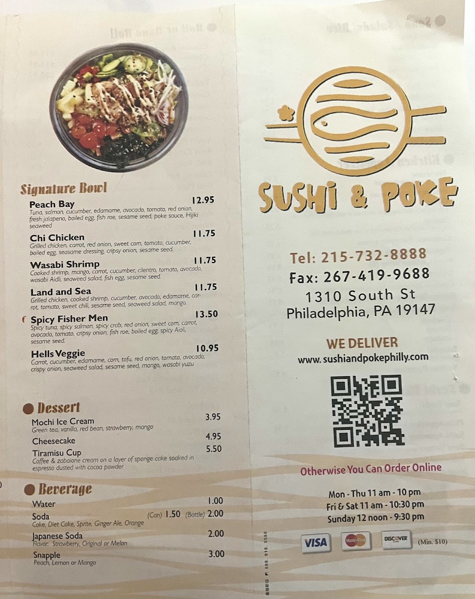 Sushi and Poke Photo Menu 4