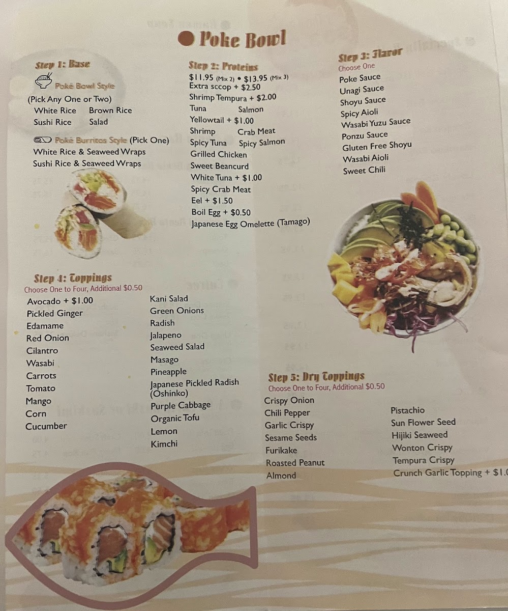 Sushi and Poke Photo Menu 5
