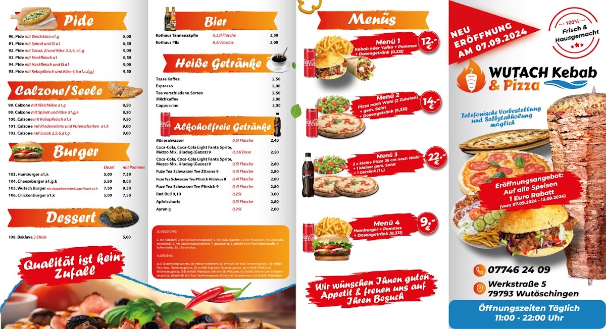 Wutach Kebap & Pizza Photo Menu 2