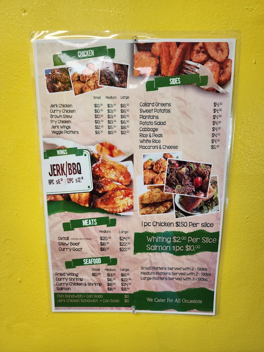 Rickey's Jamaican Cuisine Photo Menu 1