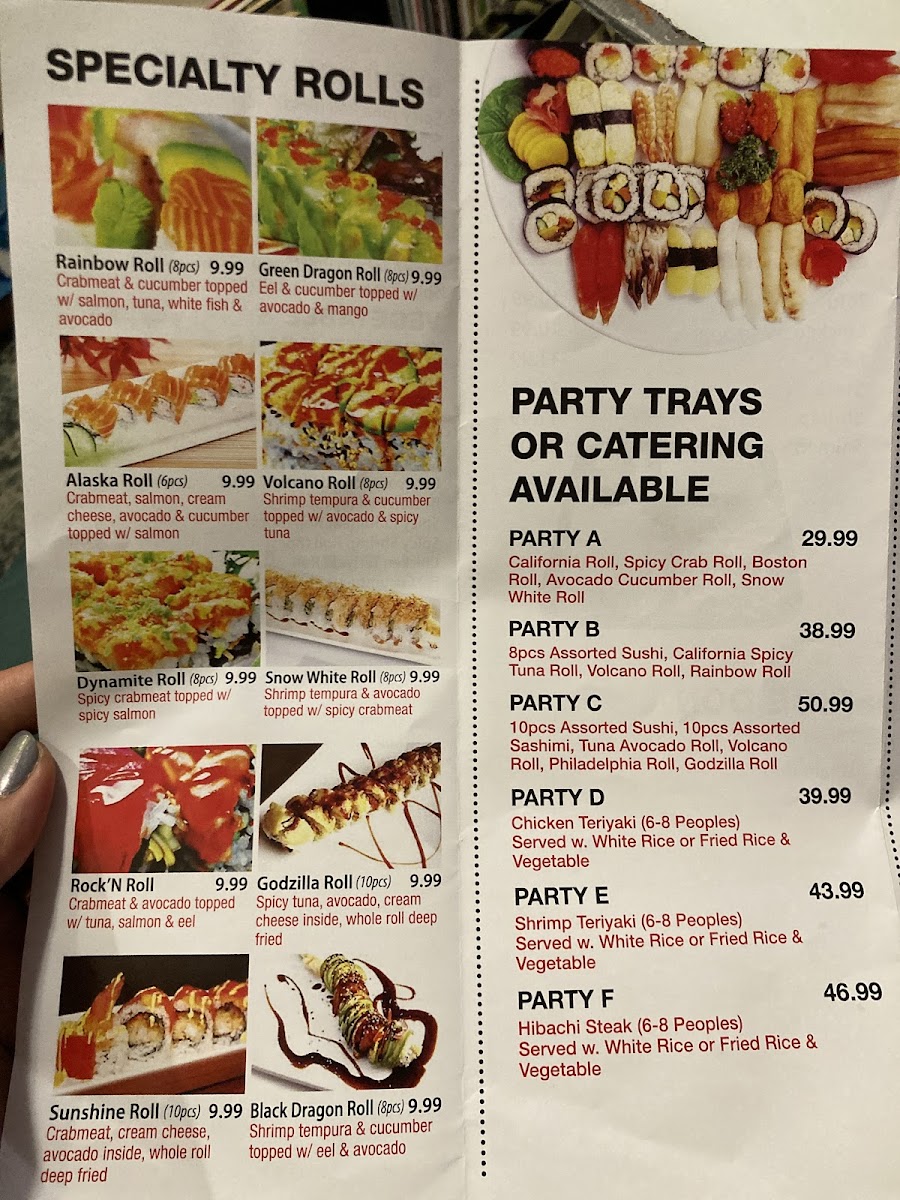 Teriyaki and Sushi Photo Menu 1