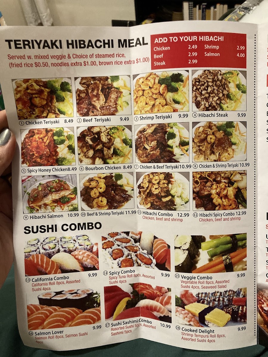 Teriyaki and Sushi Photo Menu 6