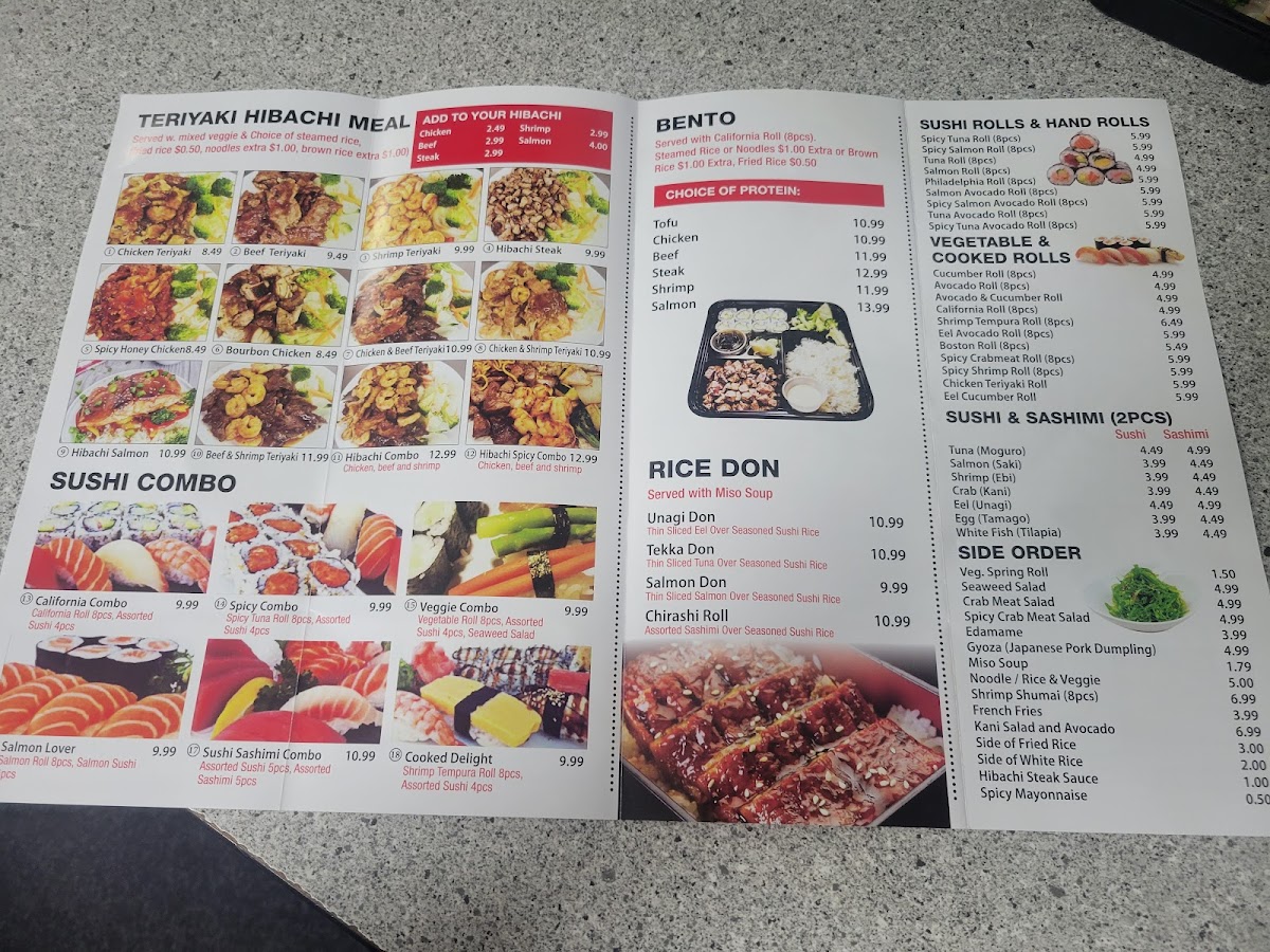 Teriyaki and Sushi Photo Menu 7