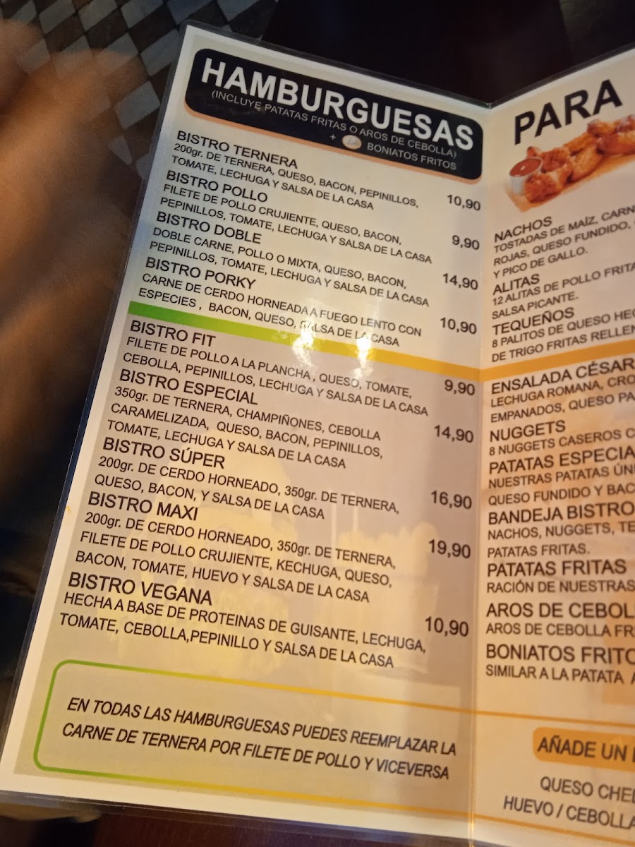 Bistro Burger Photo Menu 3
