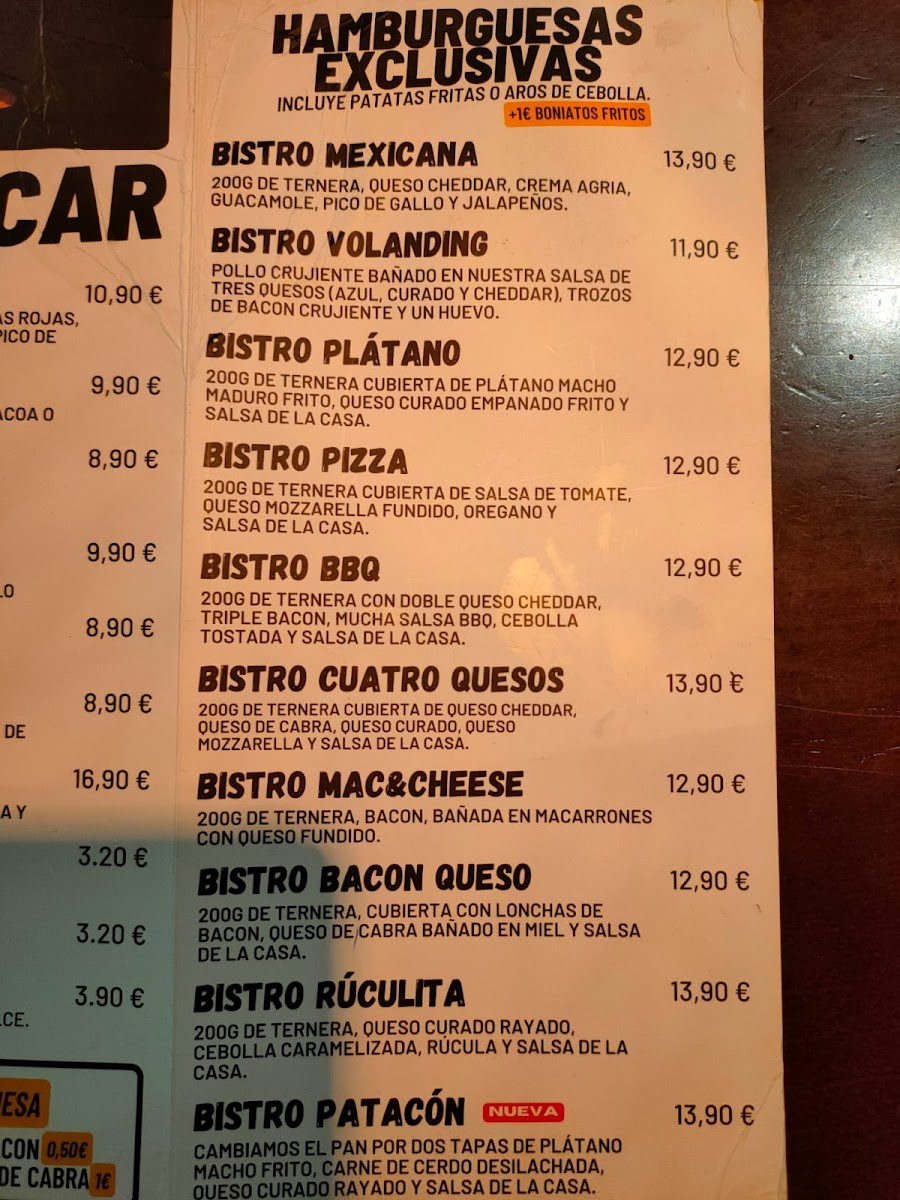 Bistro Burger Photo Menu 5