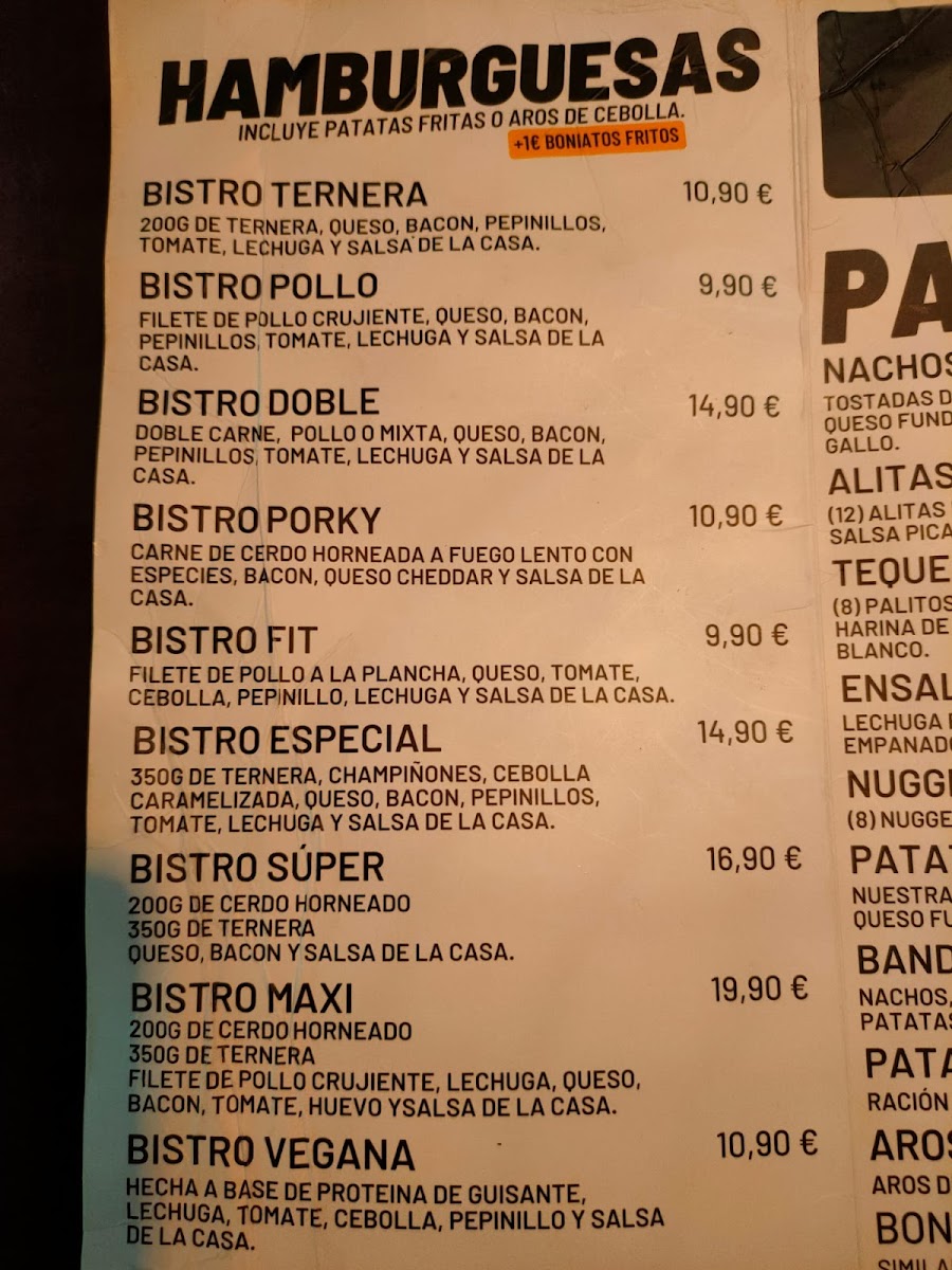 Bistro Burger Photo Menu 8