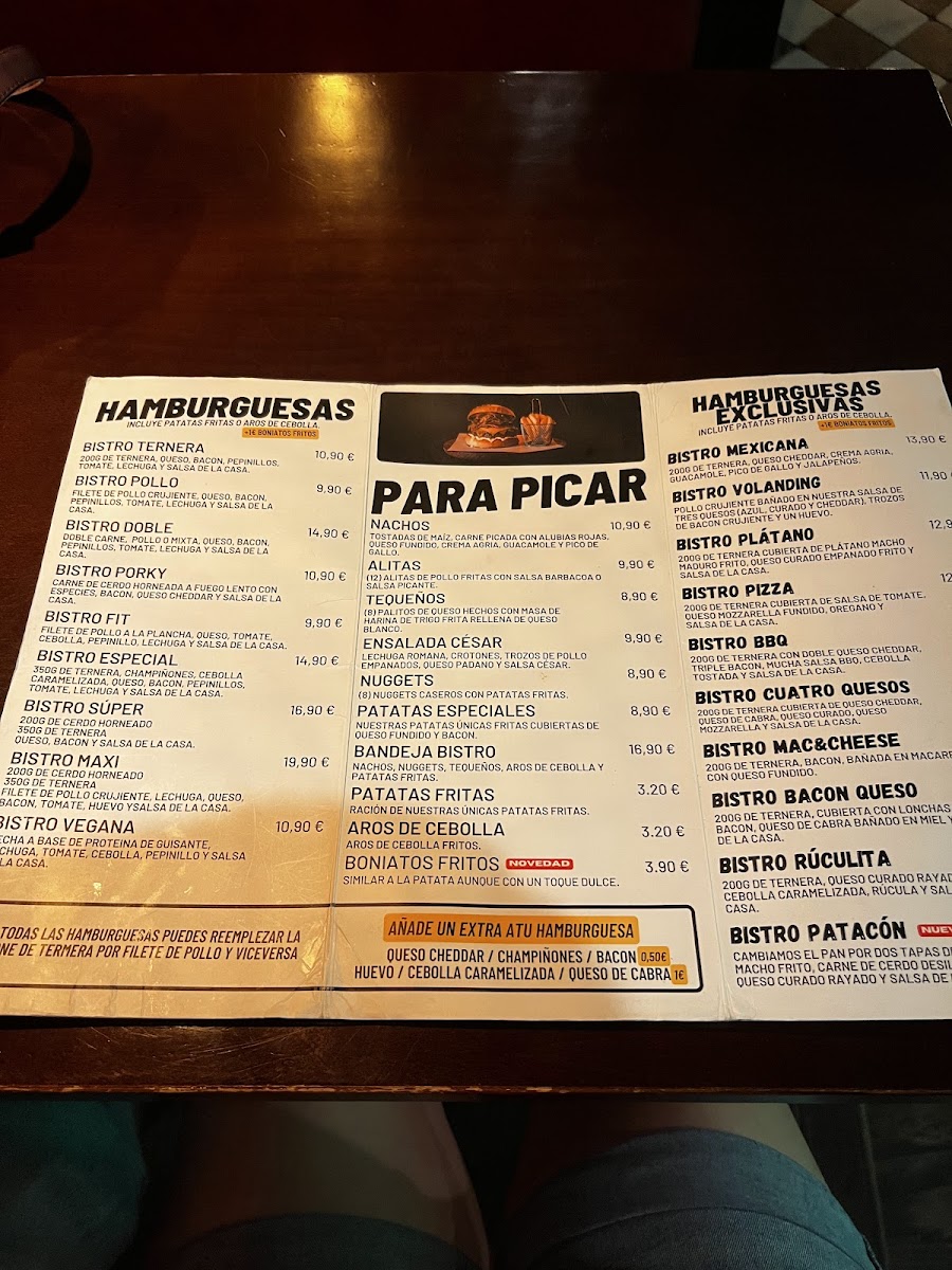 Bistro Burger Photo Menu 9