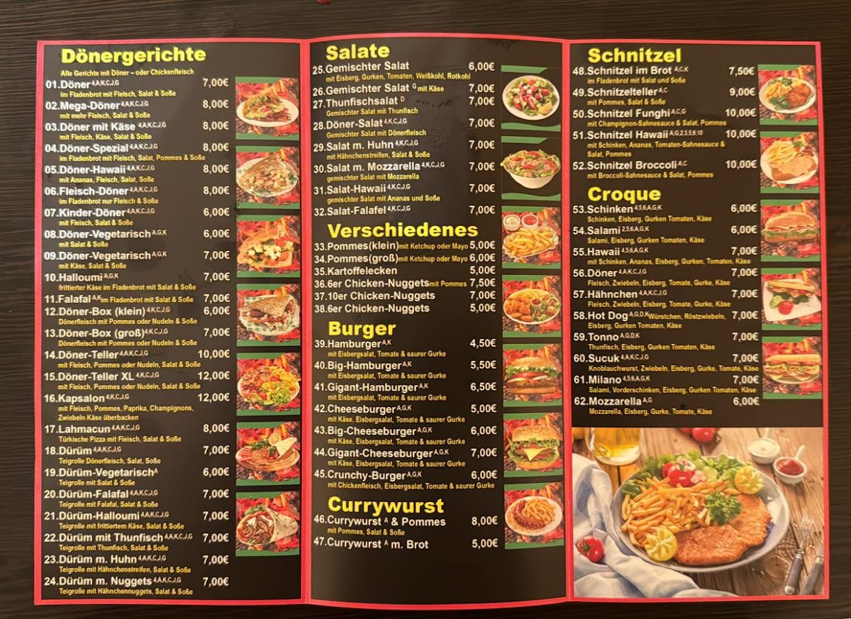 Amed Grill Photo Menu 1