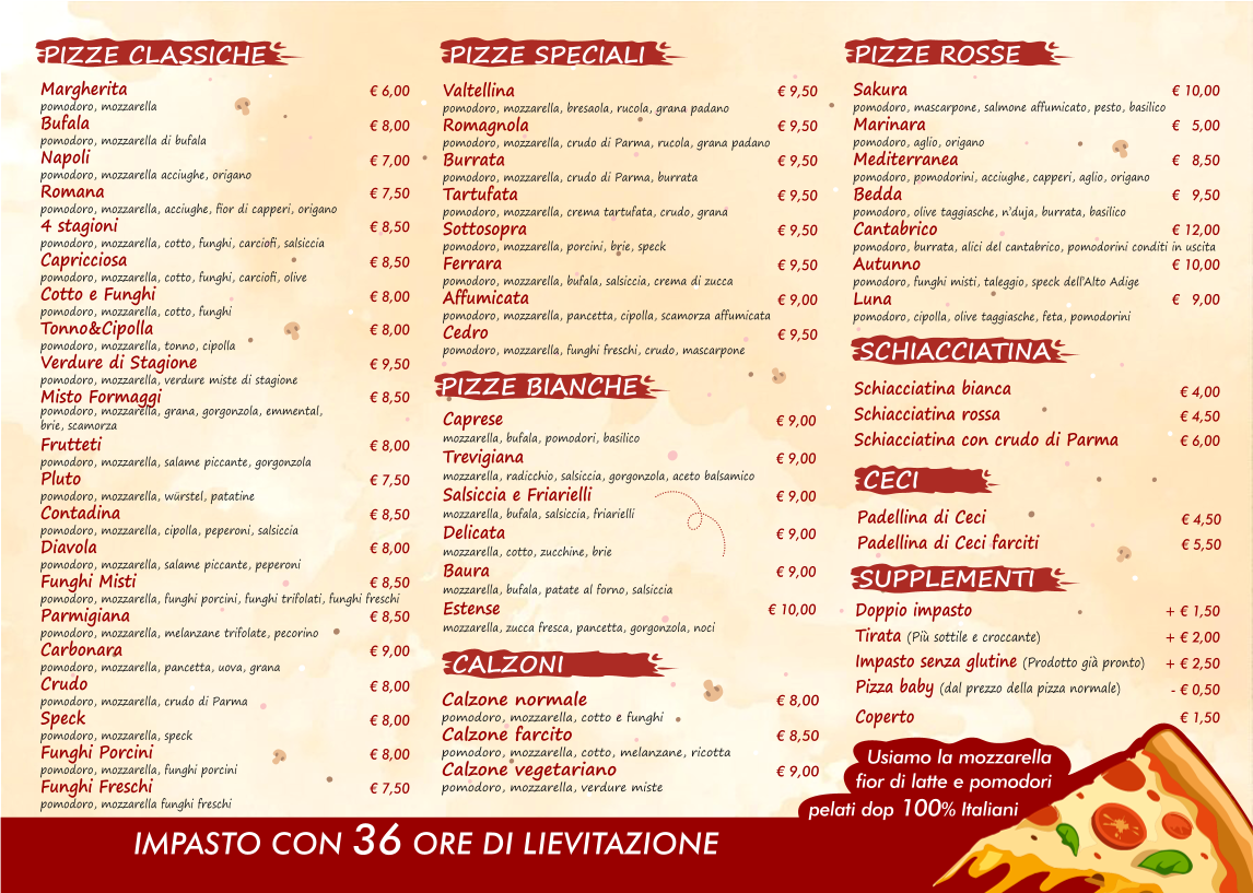 IL CEDRO Pizzeria da asporto Photo Menu 1