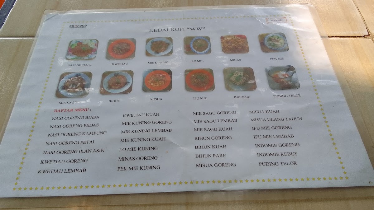Kedai Kopi WW Photo Menu 2