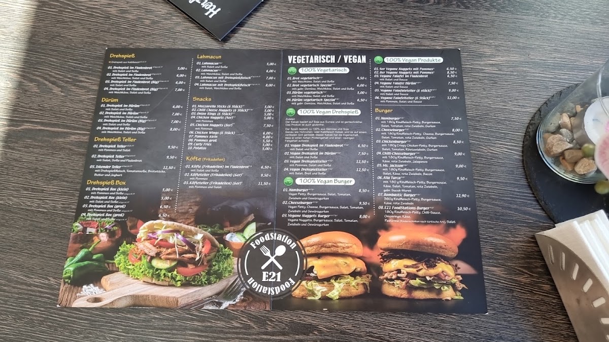 E21 Food Station Photo Menu 2