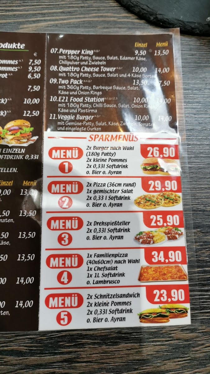 E21 Food Station Photo Menu 4