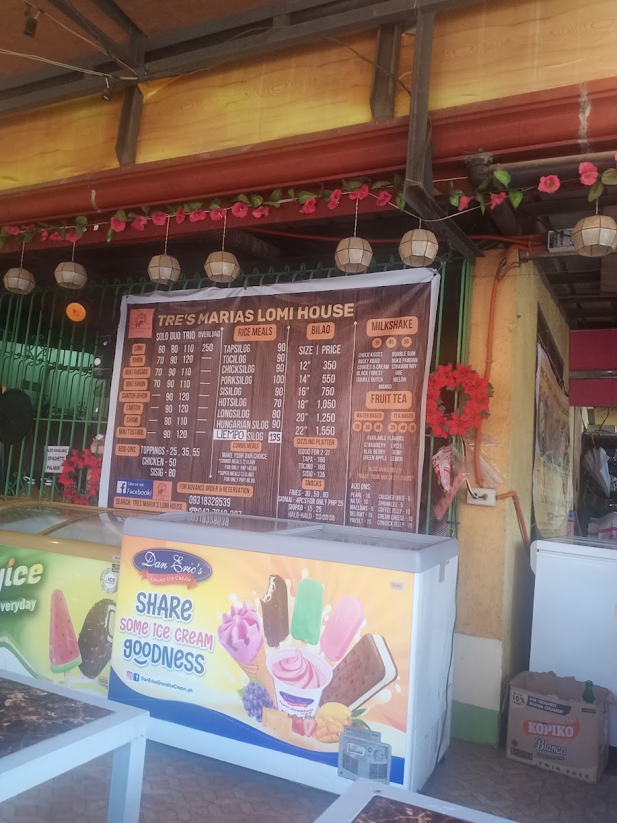 Tres Maria's Lomi House Photo Menu 4
