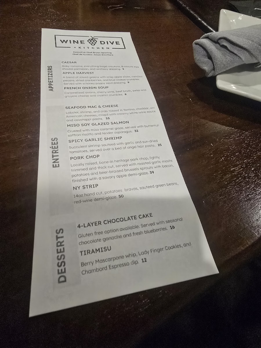 Wine Dive + Kitchen Photo Menu 6