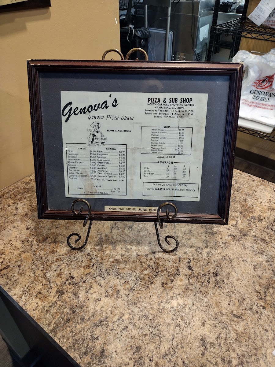 Genova's To Go Photo Menu 2