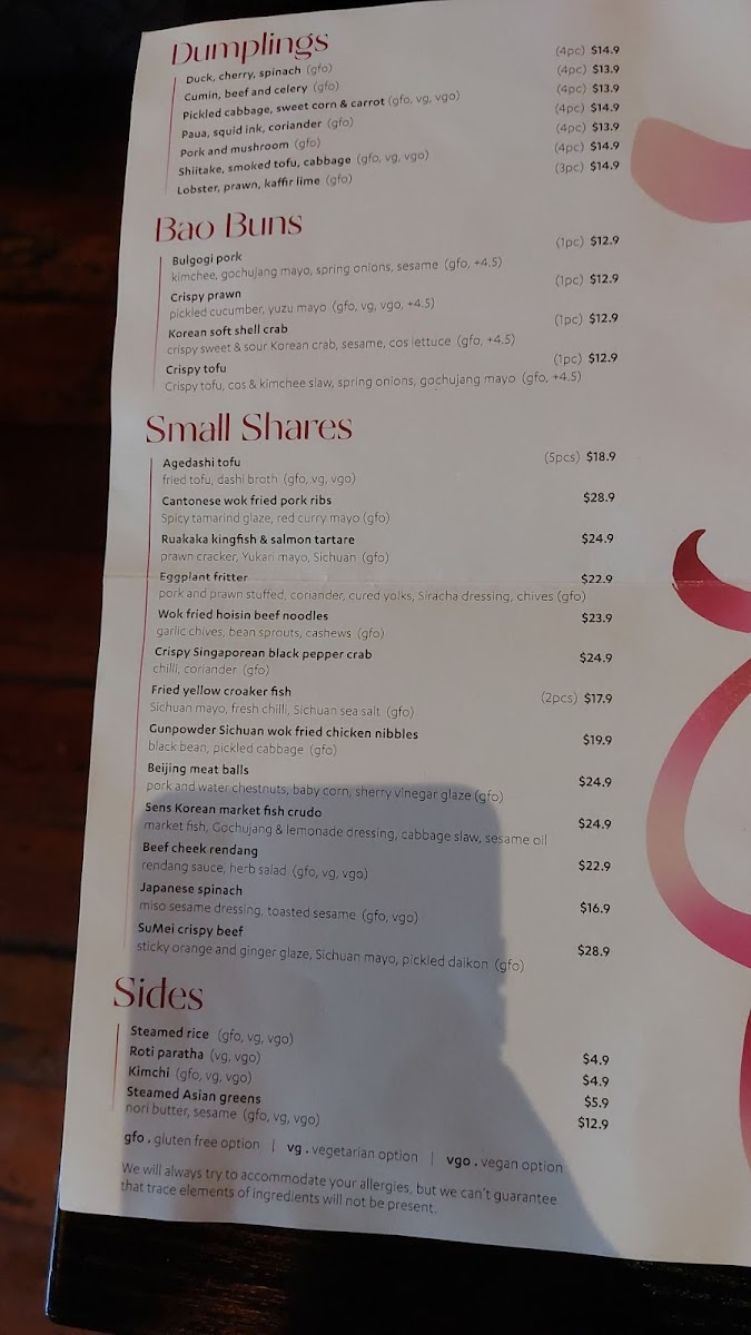 SuMei Photo Menu 1