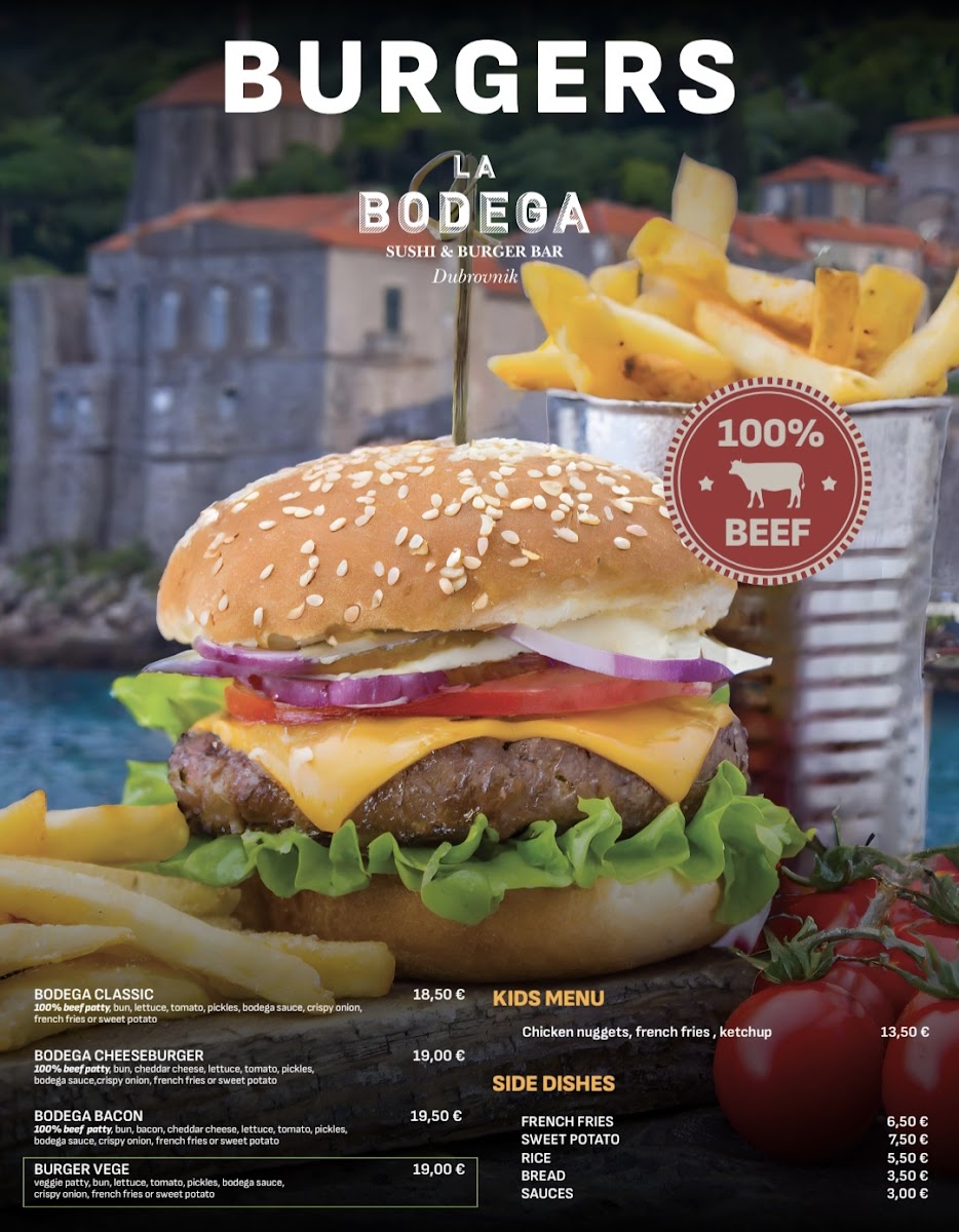La Bodega Dubrovnik sushi & burger bar Photo Menu 2