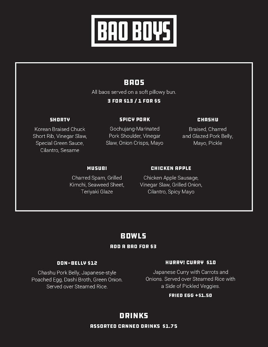 Bao Boys Photo Menu 3