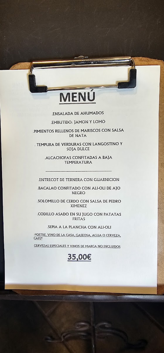 La Cerrallana Photo Menu 1