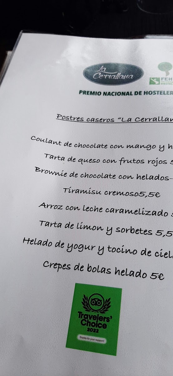 La Cerrallana Photo Menu 4