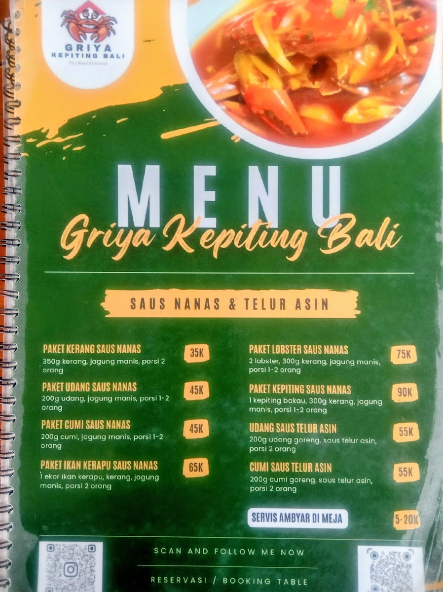 Griya Kepiting Bali Photo Menu 1