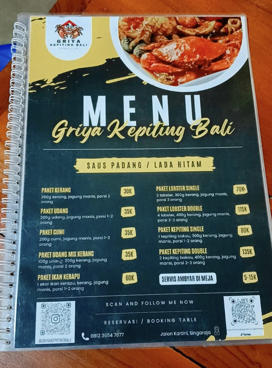 Griya Kepiting Bali Photo Menu 4