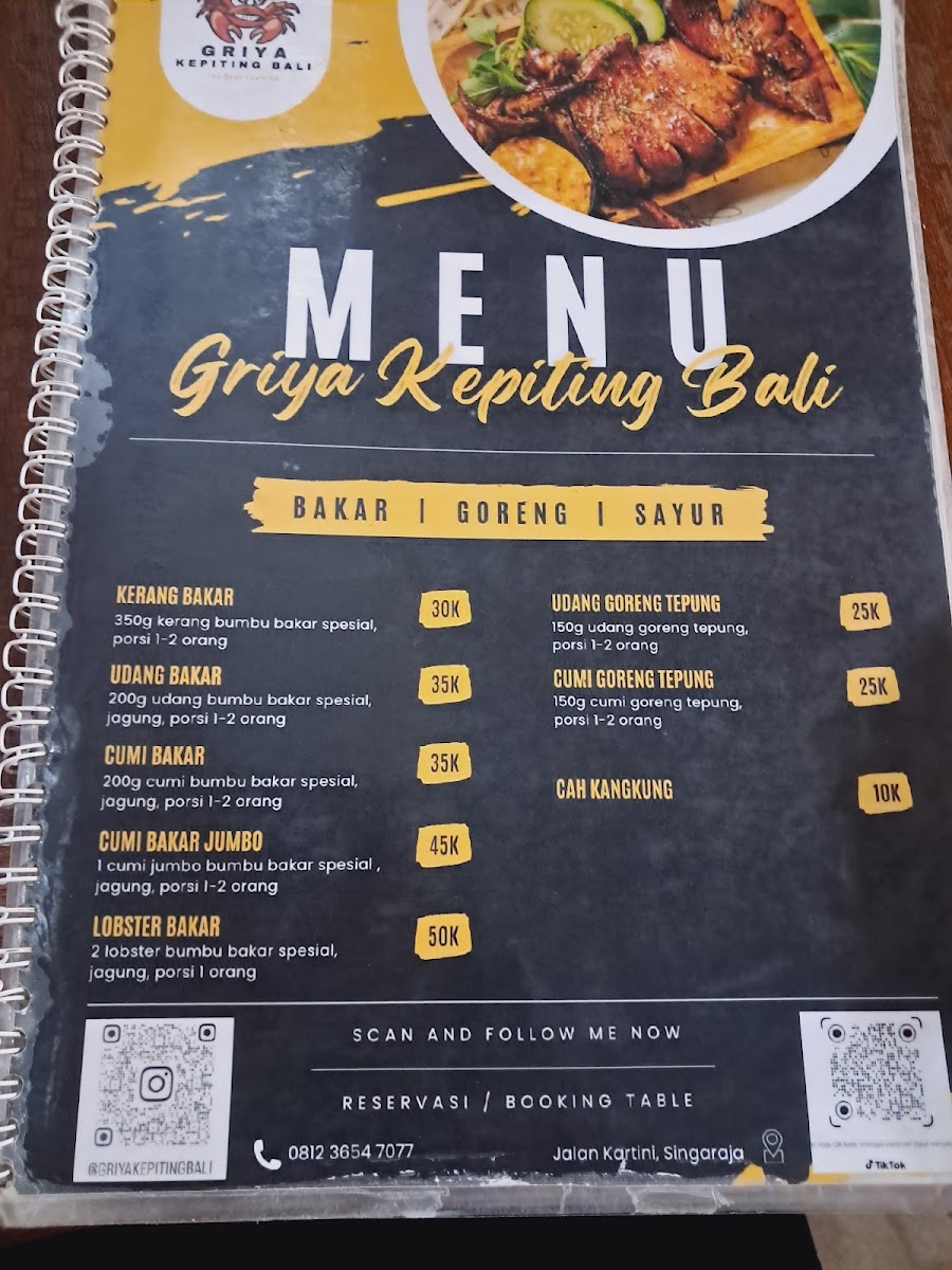 Griya Kepiting Bali Photo Menu 5