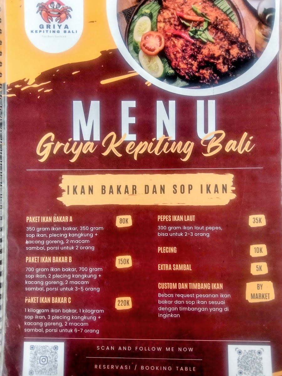 Griya Kepiting Bali Photo Menu 6