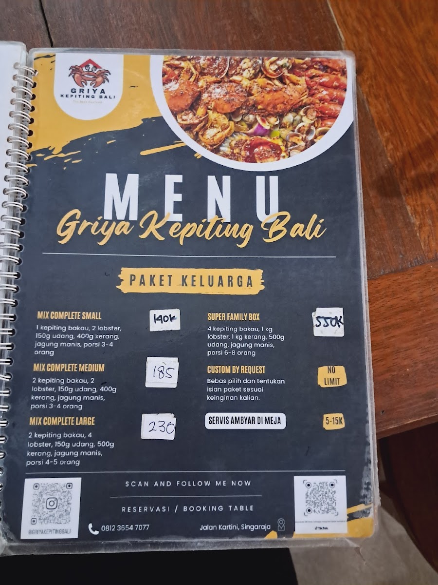 Griya Kepiting Bali Photo Menu 7