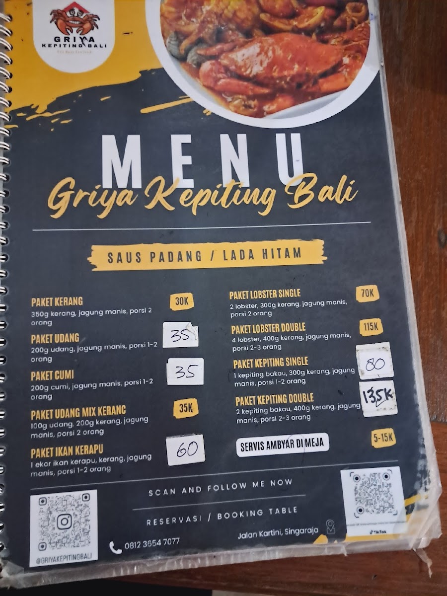 Griya Kepiting Bali Photo Menu 8
