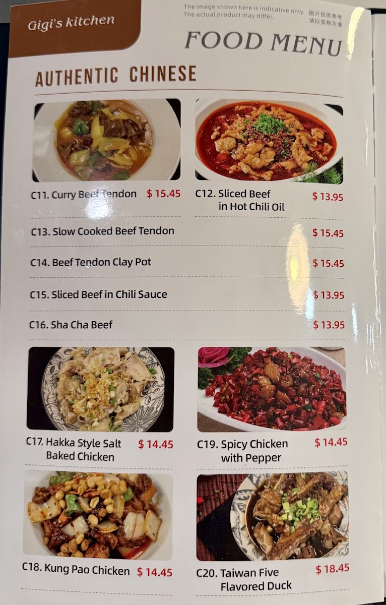 Gigi's Chinese Cuisine Photo Menu 9