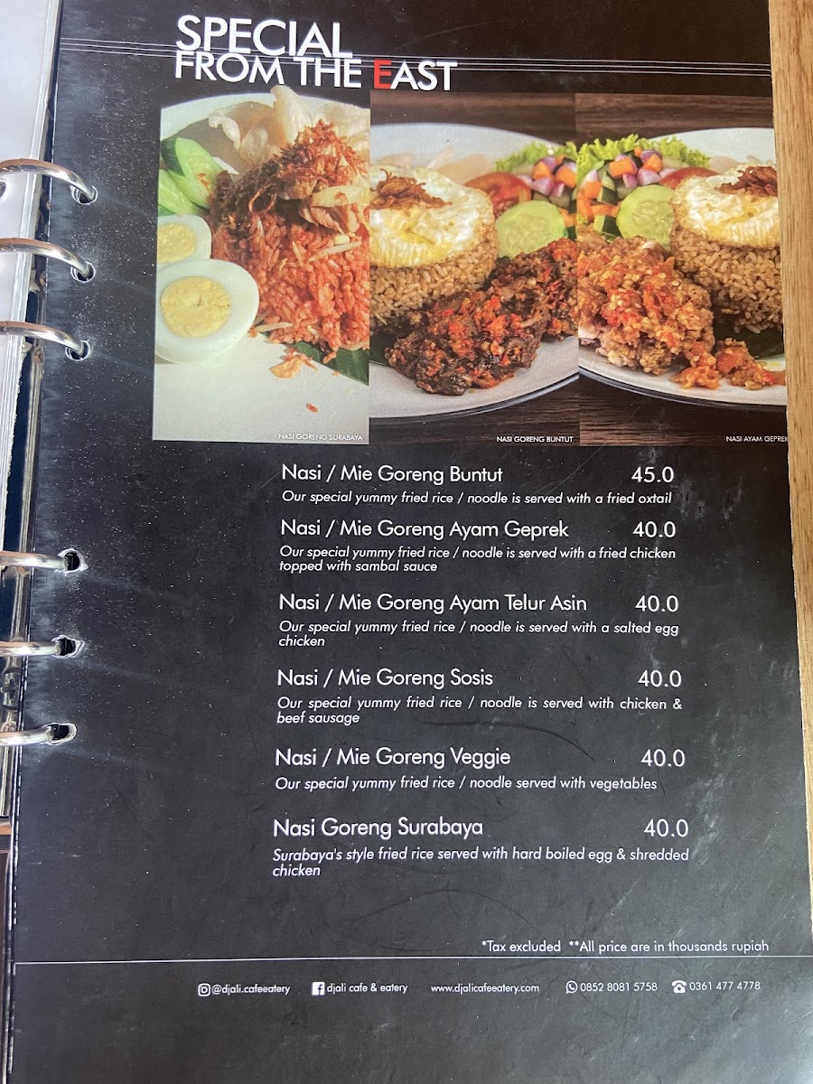 D'jali Cafe & Eatery Photo Menu 7
