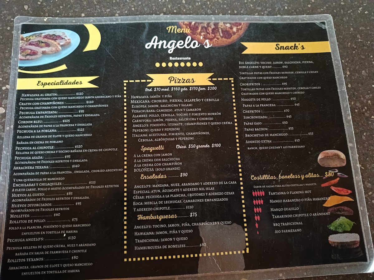 Angelo's Pizza Photo Menu 1