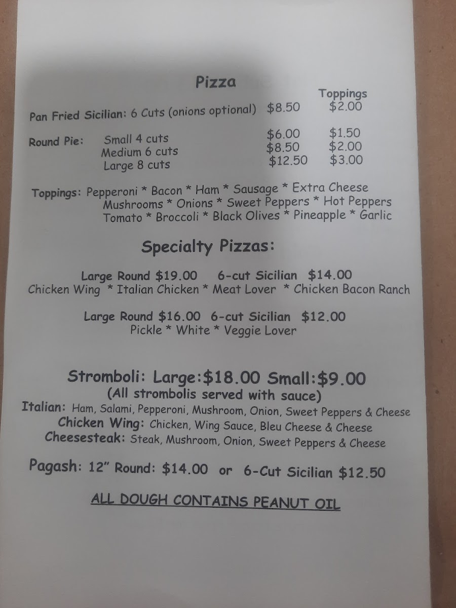 Chele's Place Photo Menu 1