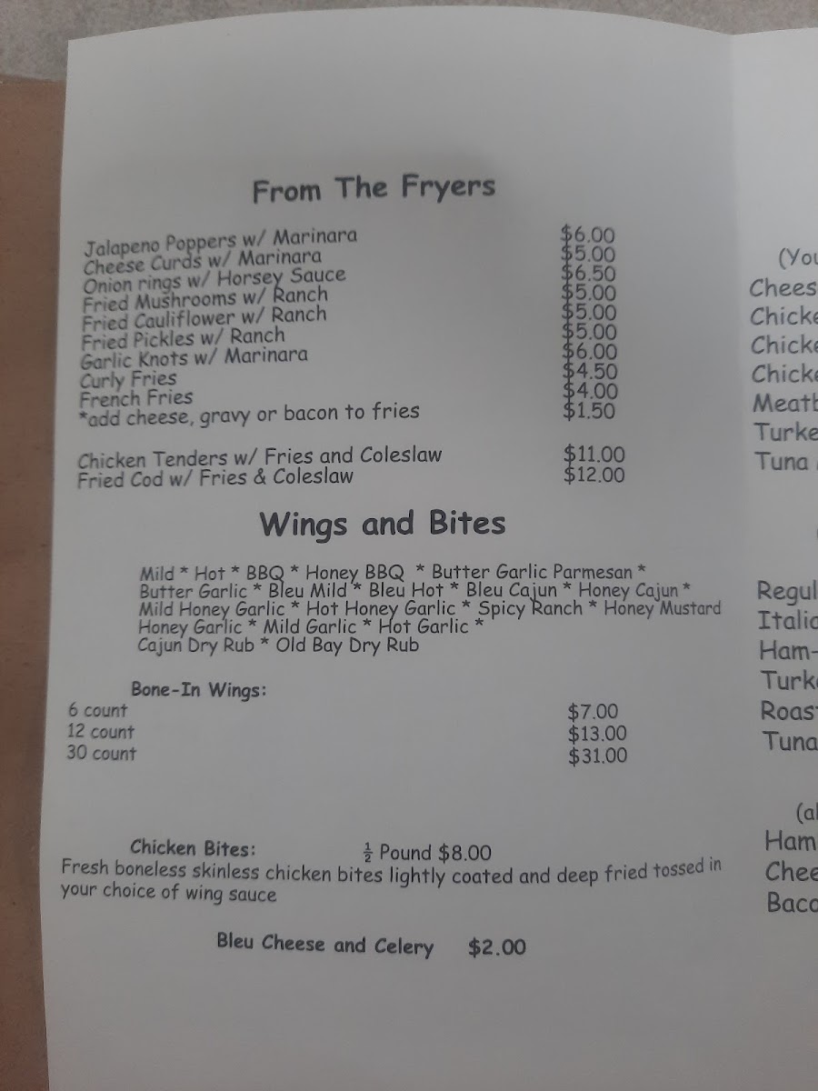 Chele's Place Photo Menu 2