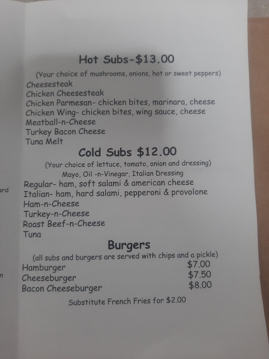 Chele's Place Photo Menu 3