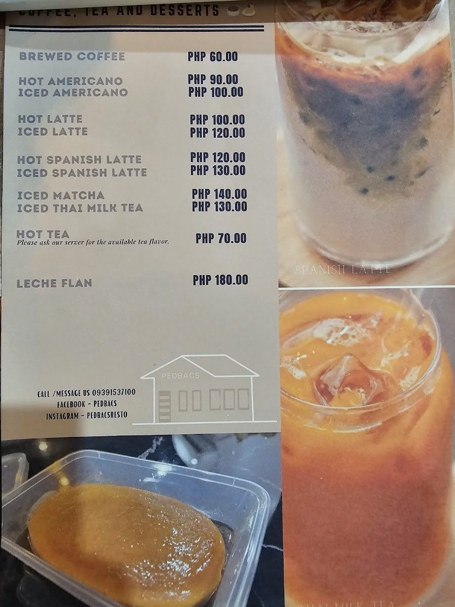 Pedbacs Restaurant Photo Menu 5
