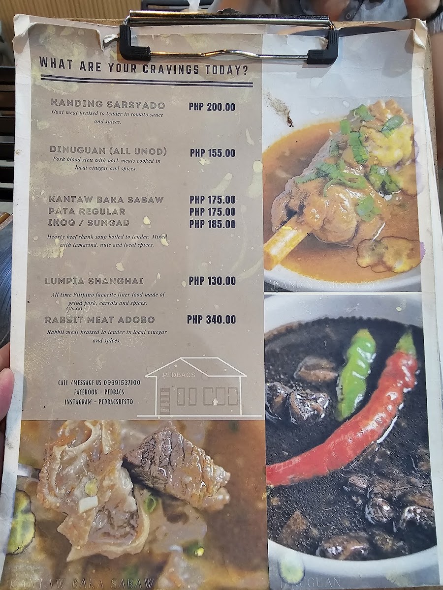 Pedbacs Restaurant Photo Menu 8