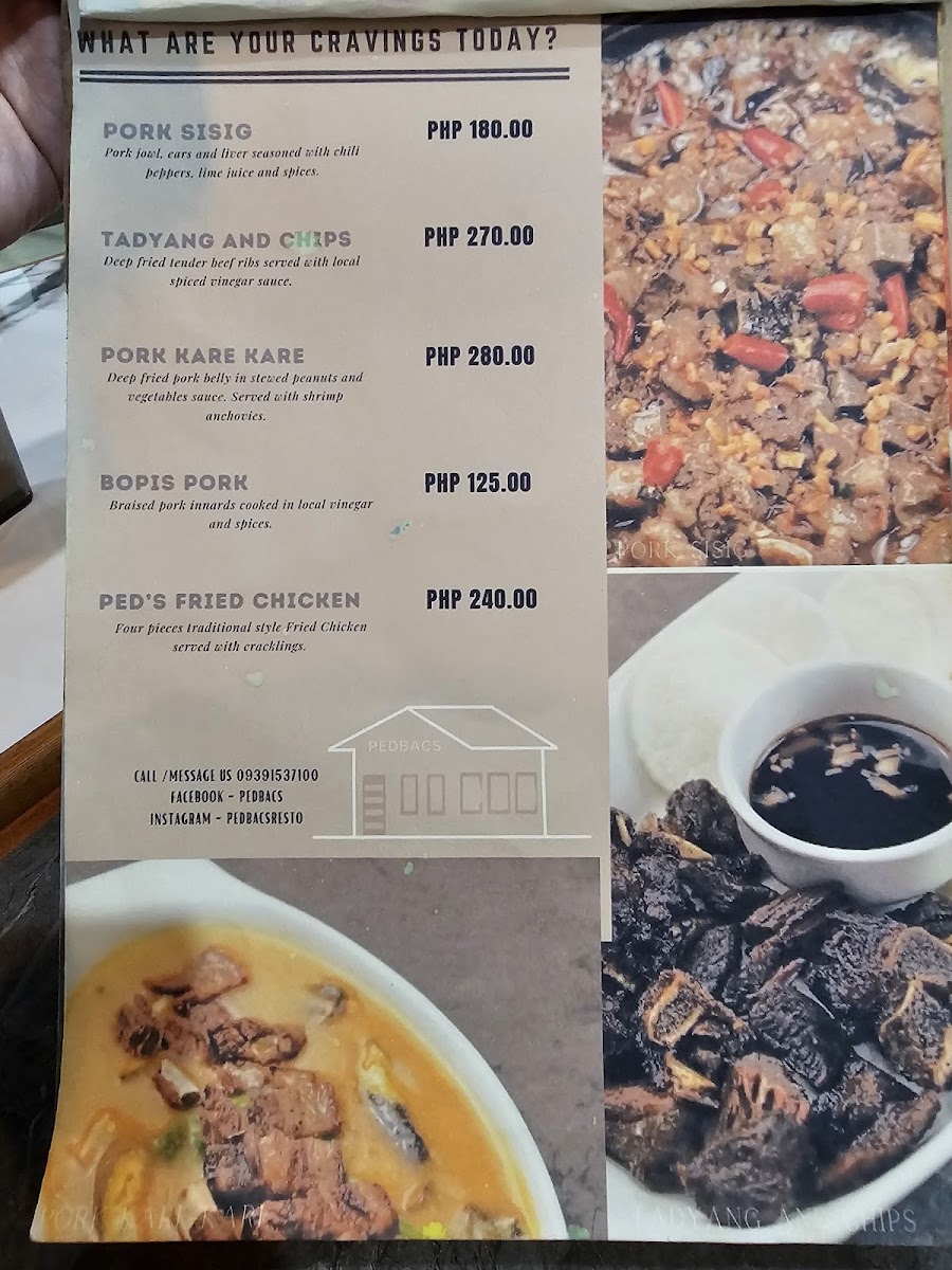 Pedbacs Restaurant Photo Menu 9