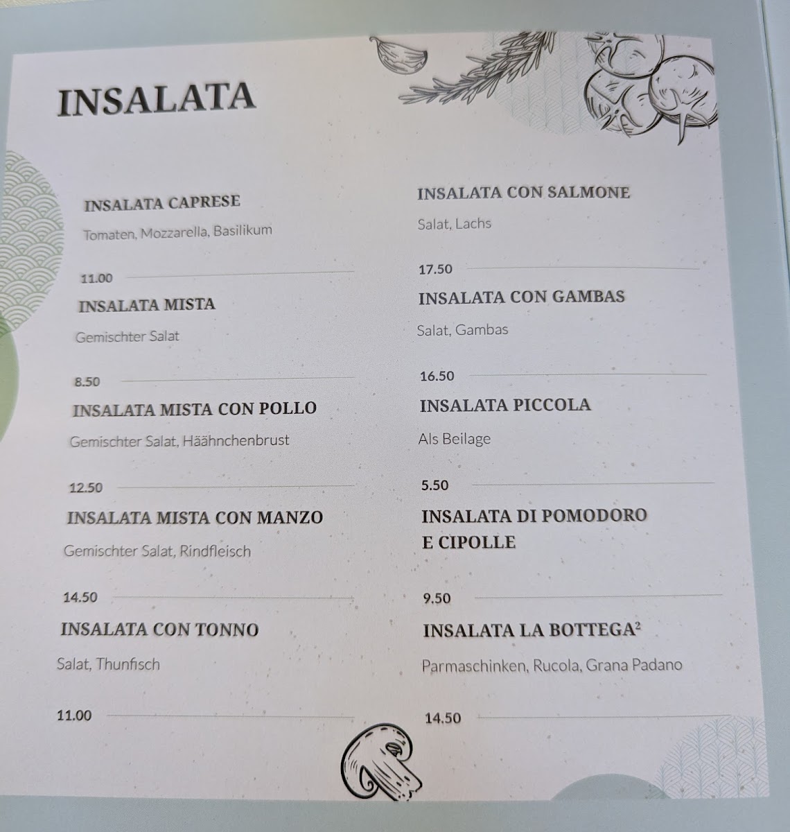 La Bottega Photo Menu 6